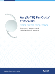 AcrySof ® IQ PanOptix® Trifocal IOL Clinical Science Compendium