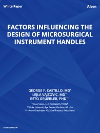 Factors Influencing The Design Of Microsurgical Instrument Handles