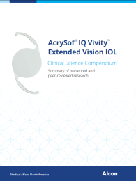 AcrySof® IQ Vivity™ Extended Vision IOL Compendium
