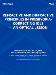 Refractive And Diffractive Principles In Presbyopia- Correcting IOLs — An Optical Lesson