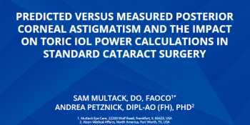 Predicted Versus Measured Posterior Corneal Astigmatism And The Impact On Toric IOL Power Calculations In Standard Cataract Surgery