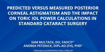 Predicted Versus Measured Posterior Corneal Astigmatism And The Impact On Toric IOL Power Calculations In Standard Cataract Surgery